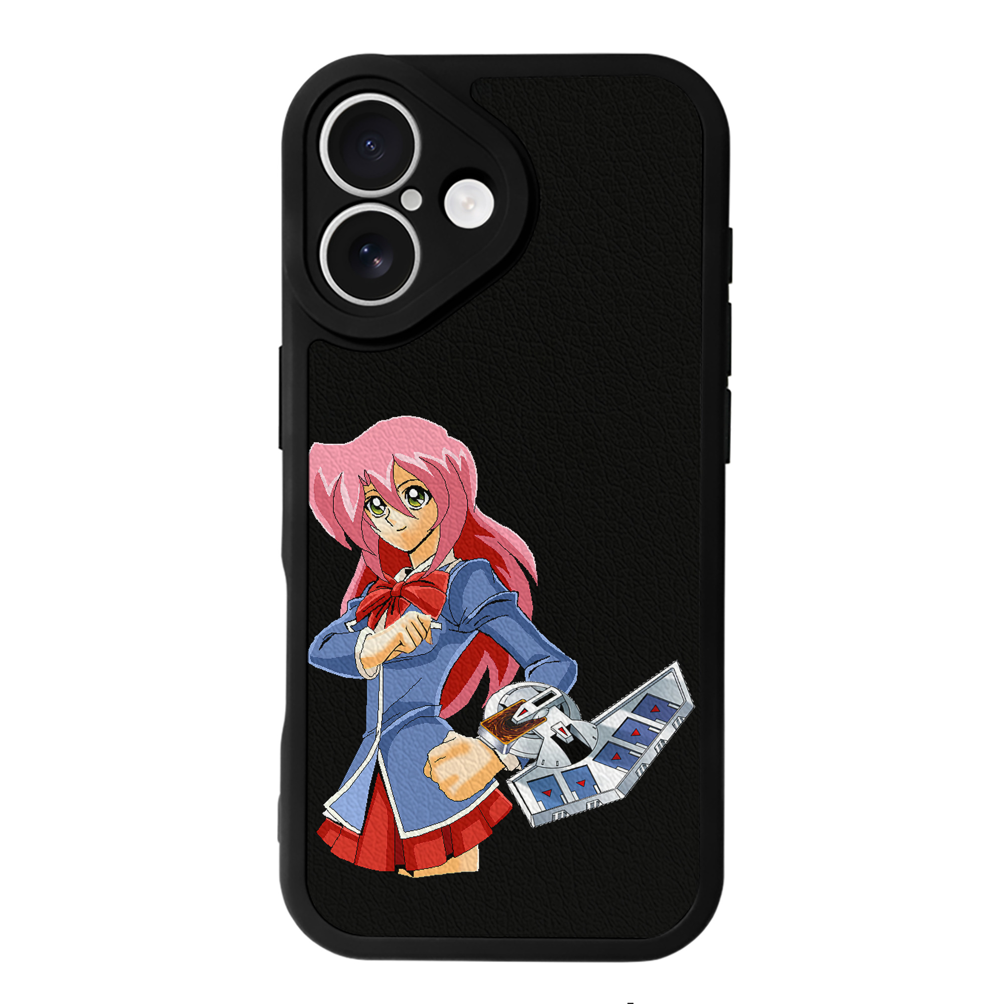 （画像用） 遊☆戯☆王 Yu-Gi-Oh! 【iPhone 16シリーズ対応】シリコンスマホケース（レザー調） 材質：シリコン